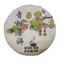 Мініточа Шу Пуер зі шкіркою зеленого мандарину, 2023 рік, 6 г